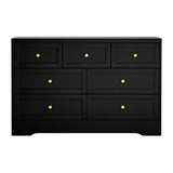 Artiss 7 Chest of Drawers Dresser Table Black