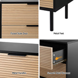 Artiss 6 Chest of Drawers Dresser Table Black&Pine