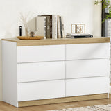 LIOR Chest of Drawers White and Oak