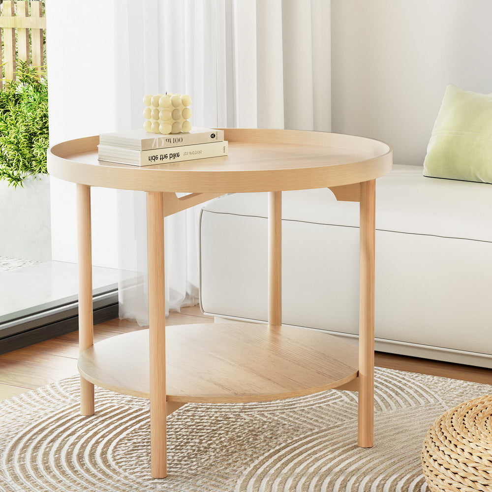 Aria Coffee Table Side Table Round 70CM