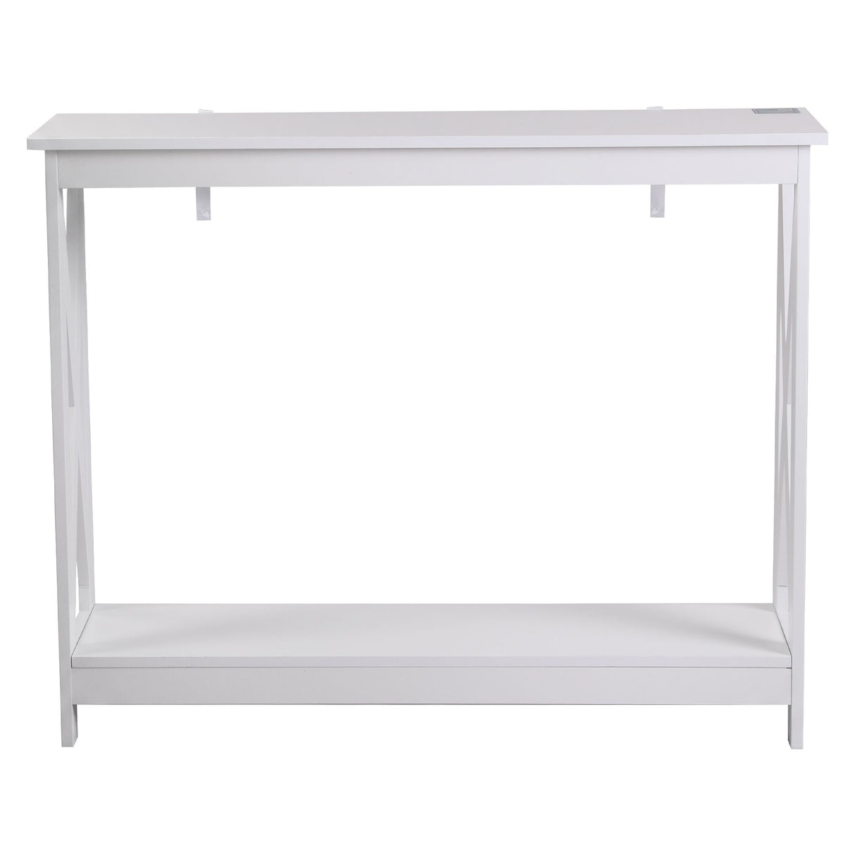 Artiss Console Table Entryway Hallway Display 2-Tier Narrow Sofa Table 100CM White