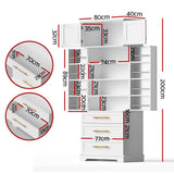 Artiss Buffet Sideboard Cabinet Pantry Kitchen Storage Cupboard Drawers Doors