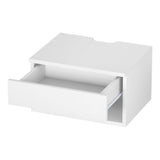 Floating Bedside Table Drawer White