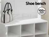 Artiss Shoe Rack Cabinet Hall Tree Coat Rack 180CM White