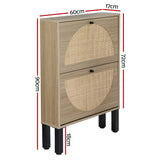 2-Drawer Lunar Shoe Cabinet