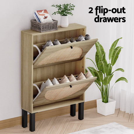 2-Drawer Lunar Shoe Cabinet