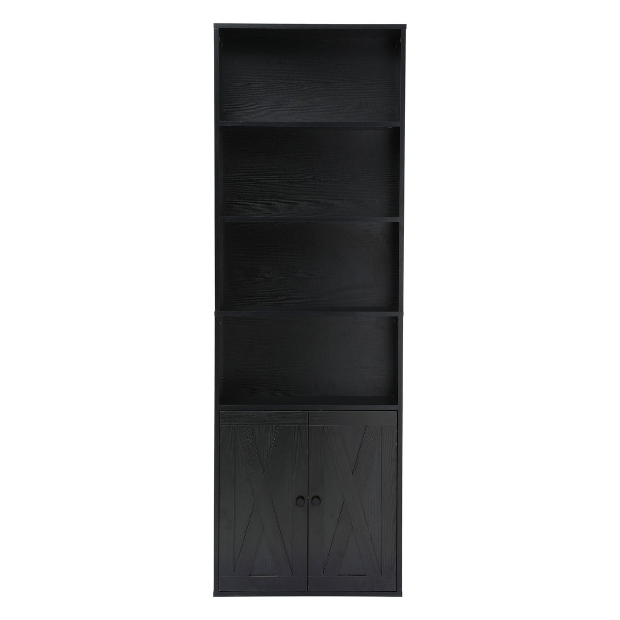 Artiss 6-Tier Bookshelf Display Cabinet Storage Black