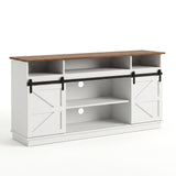 Artiss Buffet Sideboard Cabinet 150cm 3-Tier Kitchen Storage Sliding Doors White