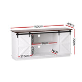 Artiss Buffet Sideboard Storage Cabinet Kitchen Cupboard Sliding Doors White