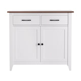 Artiss Buffet Sideboard Storage Cabinet Kitchen Cupboard Hallway 2 Drawers White