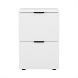 Artiss Filing Cabinet Files Storage Office Shelves File Organiser White 2 Drawer
