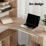 Artiss Computer Desk Bookshelf Drawer Cabinet Oak 120CM