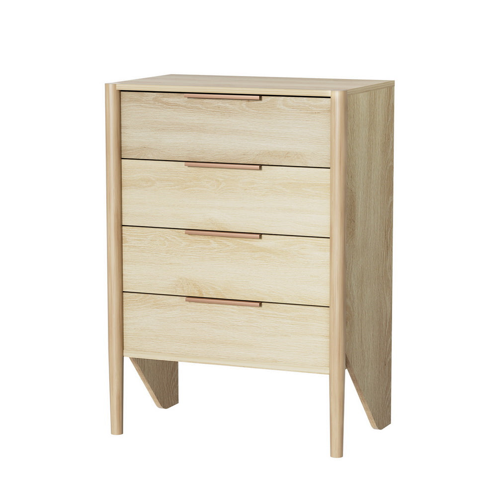 Pine 4 Chest of Drawers - INEZ Oak