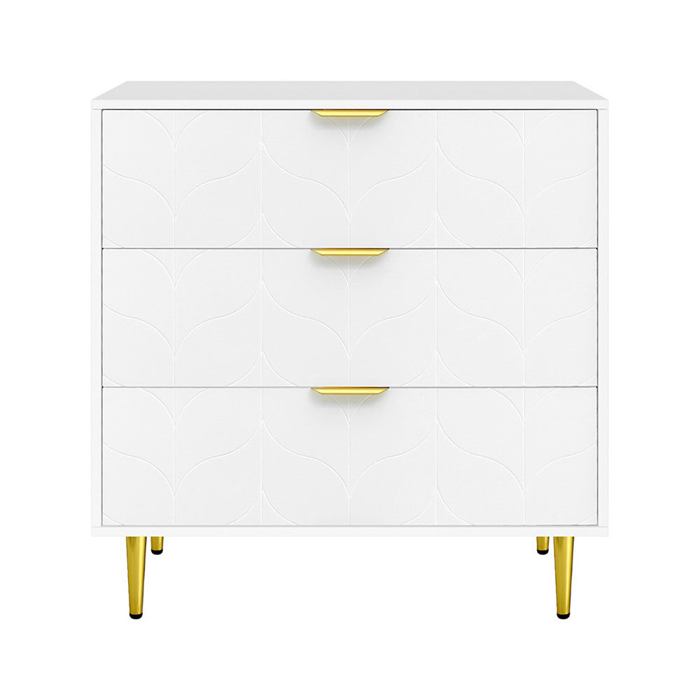 Artiss 3 Chest of Drawers Lowboy Cabinet White