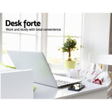 Office Computer Desk with Storage White