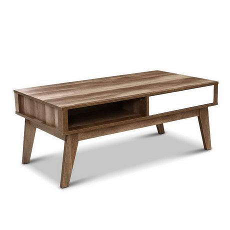 Sanna Wood & White Coffee Table