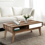 Sanna Wood & White Coffee Table