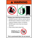 5-Drawer Tallboy Scandinavian Inspired Two-Toned