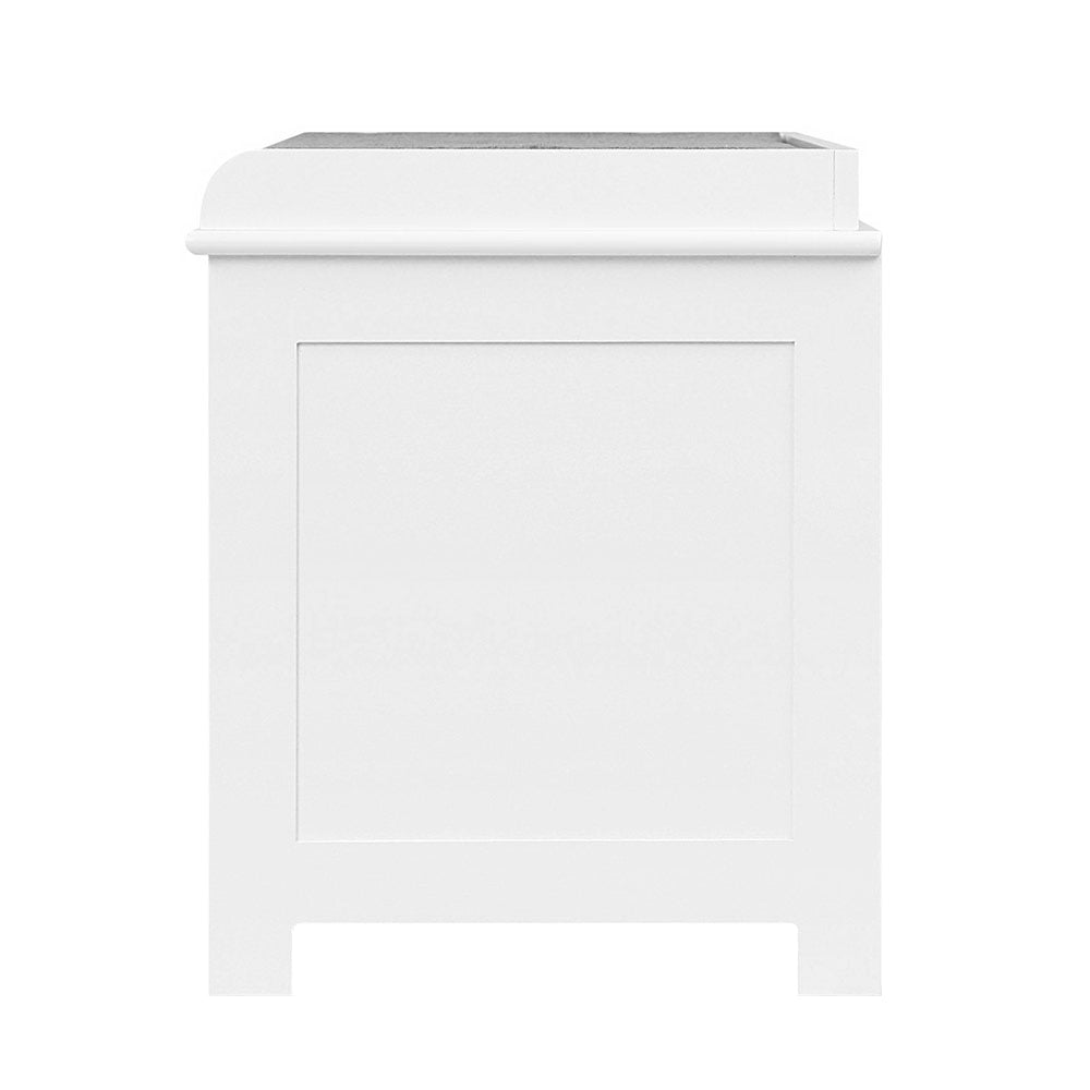 Artiss Shoe Rack Cabinet Bench White Caye