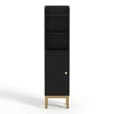 Artiss Bathroom Storage Cabinet Floor Organizer Toilet Corner Adjustable Black