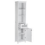 Tall Bathroom Storage Cabinet  White