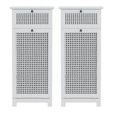 Artiss 2X Laundry Hamper Cabinet Bathroom Storage White Rattan
