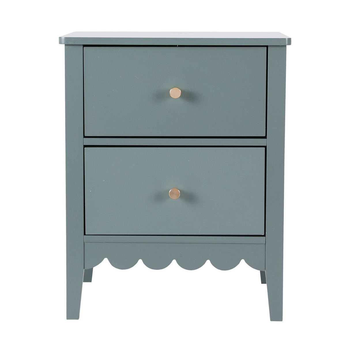 Artiss 2X Bedside Table 2 Drawers Bedroom Storage Nightstand Green