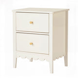 Artiss Bedside Table 2 Drawers Bedroom Storage Nightstand White