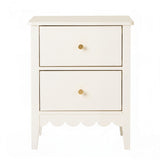 Artiss Bedside Table 2 Drawers Bedroom Storage Nightstand White