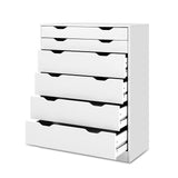 6-drawer Tallboy White