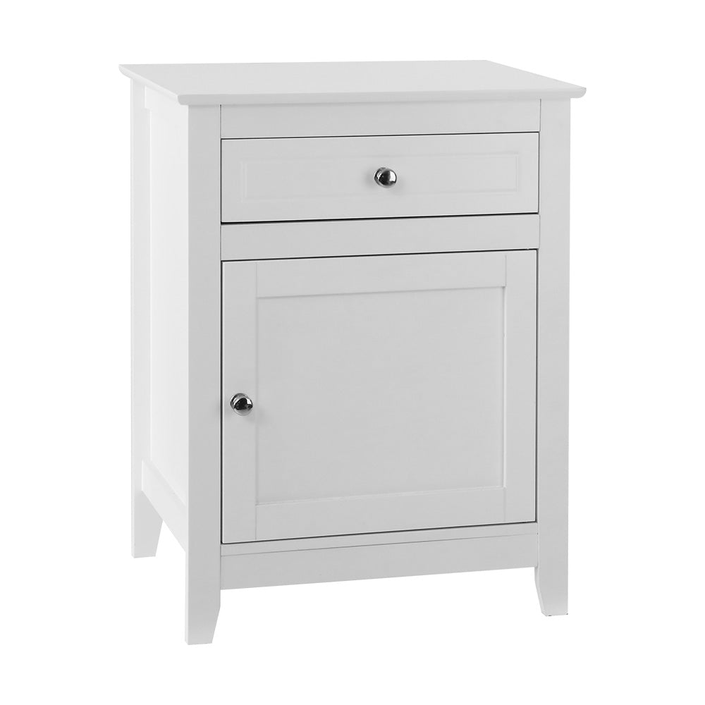 Gustav Bedside Table White