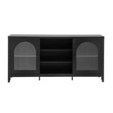 Artiss Buffet Sideboard Shelves Double Doors - Black