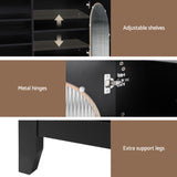 Artiss Buffet Sideboard Shelves Double Doors - Black