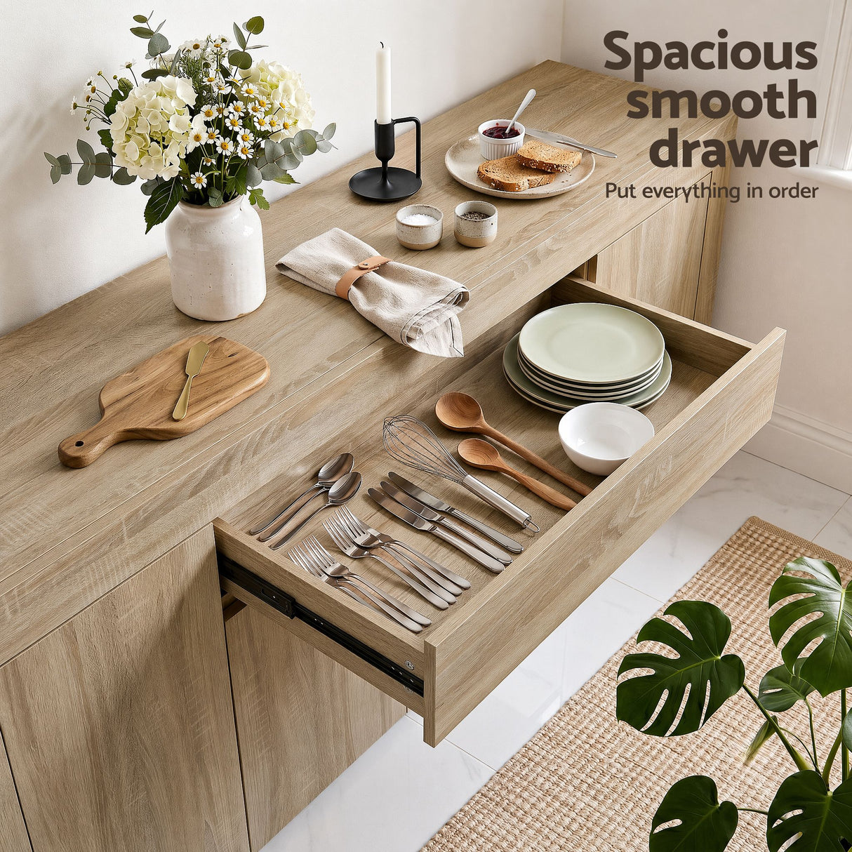 Oak Buffet Sideboard