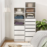 Artiss 3 Chest of Drawers Tallboy Cabinet White