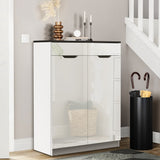 White Shoe Cabinet Storage