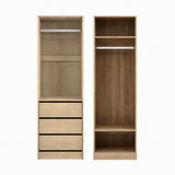 Artiss 2X Wardrobe Clothes Closet Storage Organiser Armoire Pine