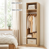 Artiss 2X Wardrobe Clothes Closet Storage Organiser Armoire Pine