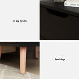 Artiss Bedside Table 2 Drawers - BODEN Black