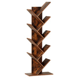 Artiss Tree Bookshelf 9 Tiers Walnut