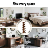 Artiss Tree Bookshelf 9 Tiers Walnut