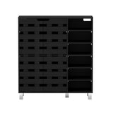 Artiss Shoe Rack Cabinet 6 Tier Storage Shelf Black