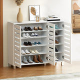 Artiss Shoe Rack Cabinet 30 Pairs Adjustable Shelf White