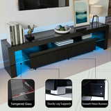 Artiss Entertainment Unit TV Cabinet LED 189cm Black Elo