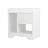 Artiss Bedside Table Drawer Nightstand Side End Table Storage Open Shelf White