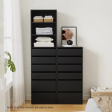Artiss 6 Chest of Drawers Dresser Tallboy Black