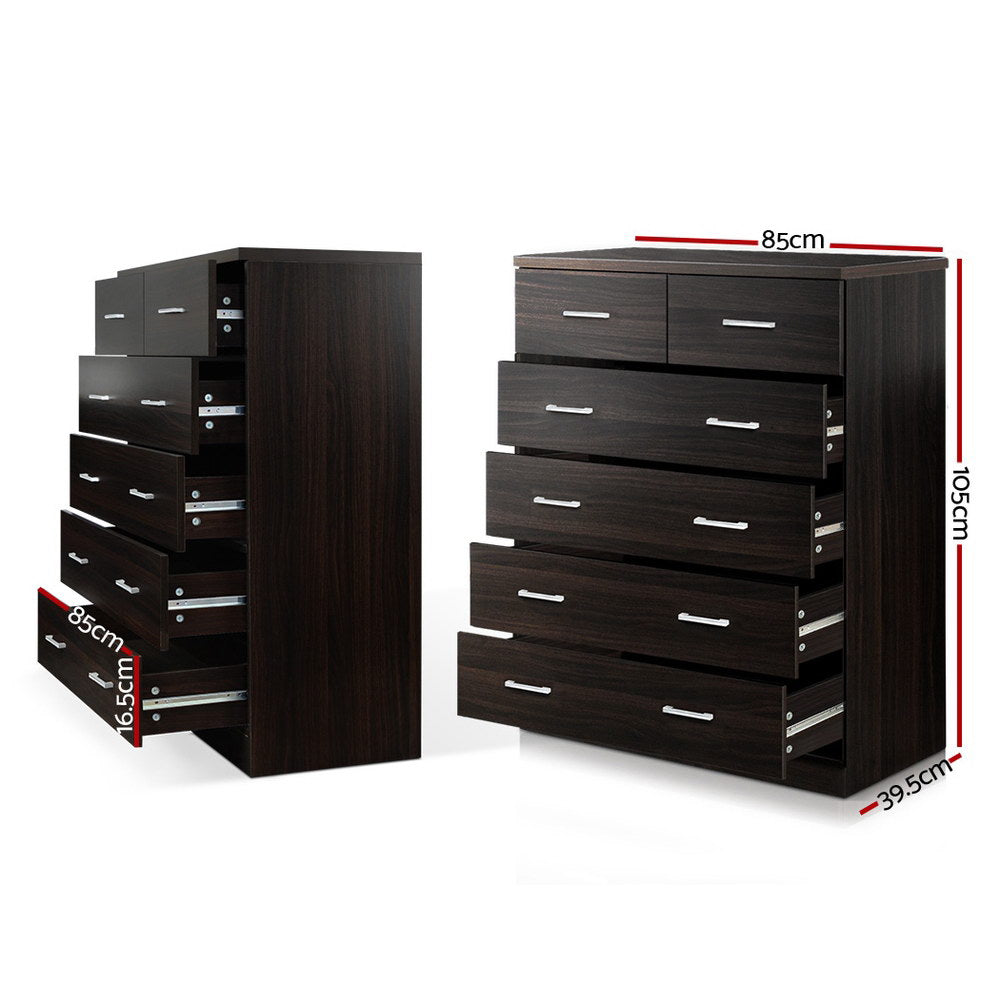 Dark Tallboy Bedroom Furniture