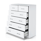 White Tall Boy Drawers