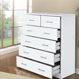 White Tall Boy Drawers