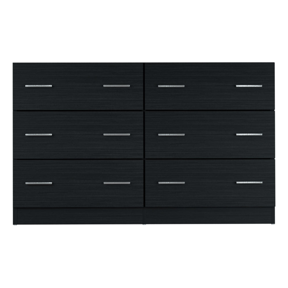 6-Drawers Lowboy Black
